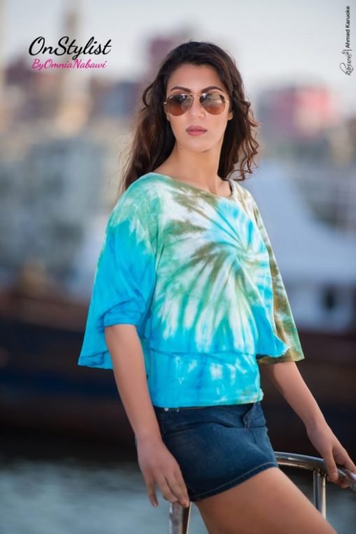Ruffle Top In Tie-Dye - Image 3