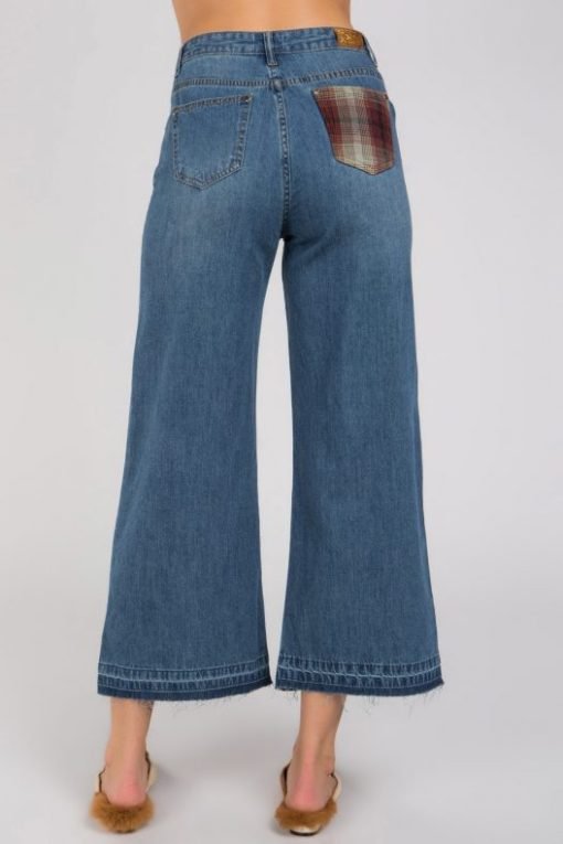 Wide-Legged Jeans With Side Panels - Image 4