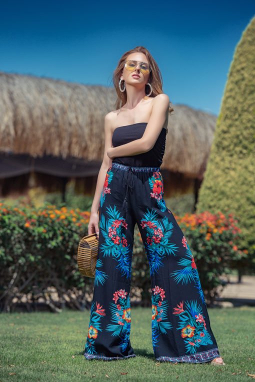 Tropical Floral Boohoo Pants - Image 2