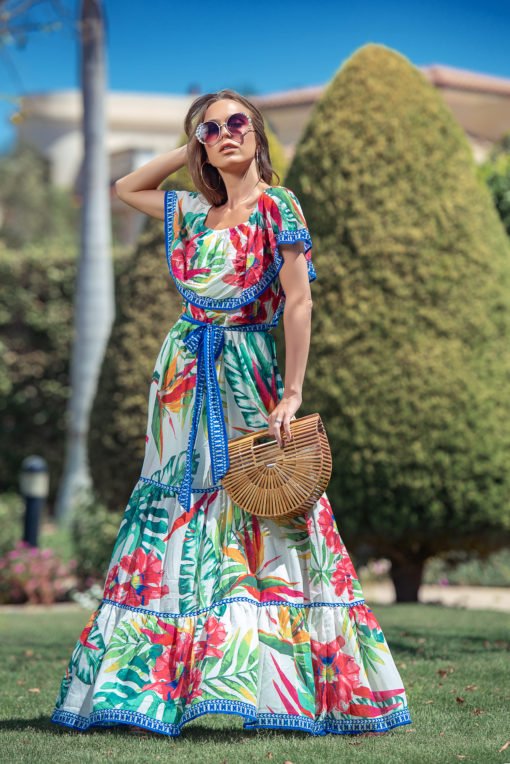 Azetc Colorful Maxi Dress - Image 2