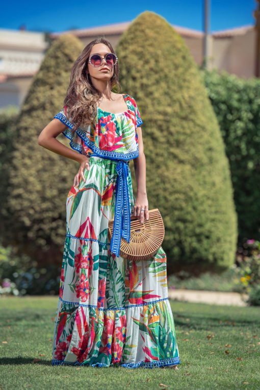 Azetc Colorful Maxi Dress - Image 3