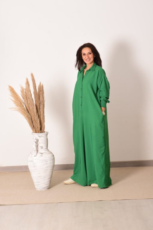 Green Wide Leg Jumpsuit