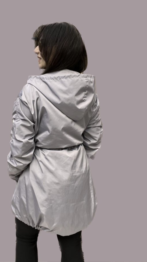 Silver Water Proof Jacket - Image 2