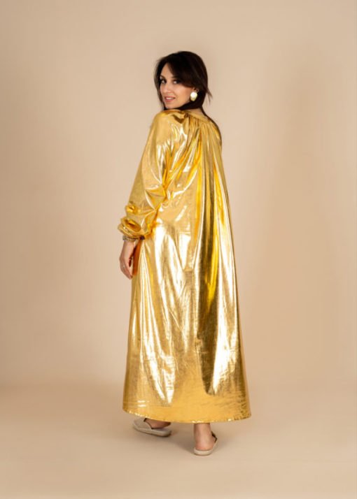 Metallic Sleeves Dress - Image 10