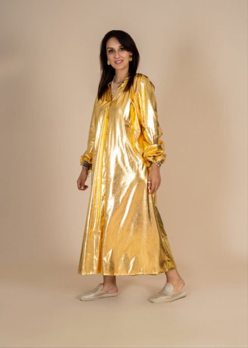 Metallic Sleeves Dress - Image 9