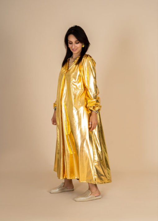 Metallic Sleeves Dress - Image 8