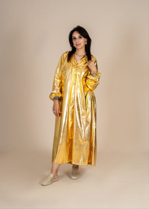 Metallic Sleeves Dress - Image 7