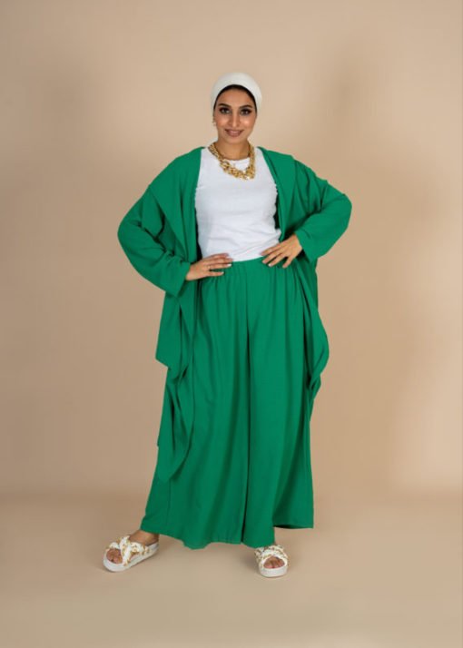 Hoodie Cardigan Pants Set - Image 2