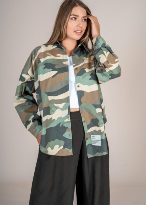 Camo Poplin Shirt - Image 2