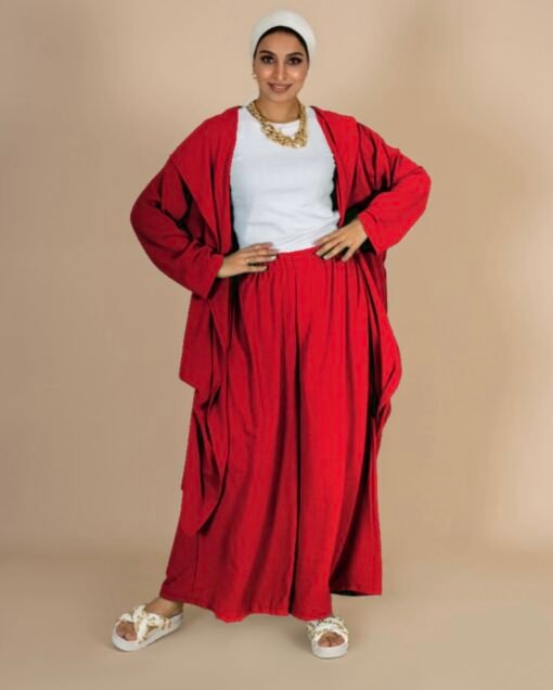 Hoodie Cardigan Pants Set - Image 14