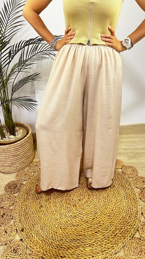 Elastic Wide Pants - Image 7