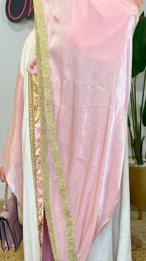 Moroccan Light Pink Kaftan - Image 5